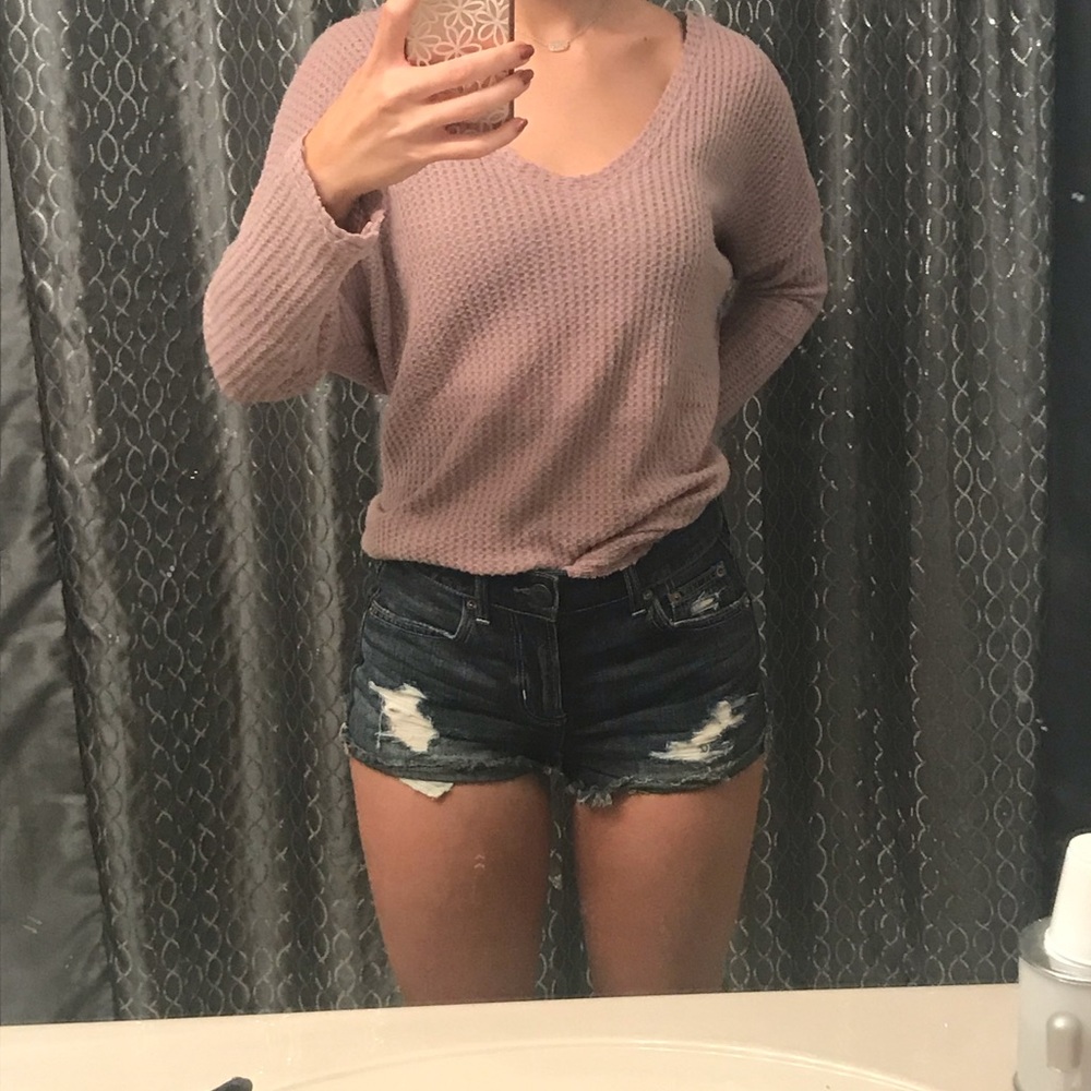 American Eagle Distressed Jean Shorts